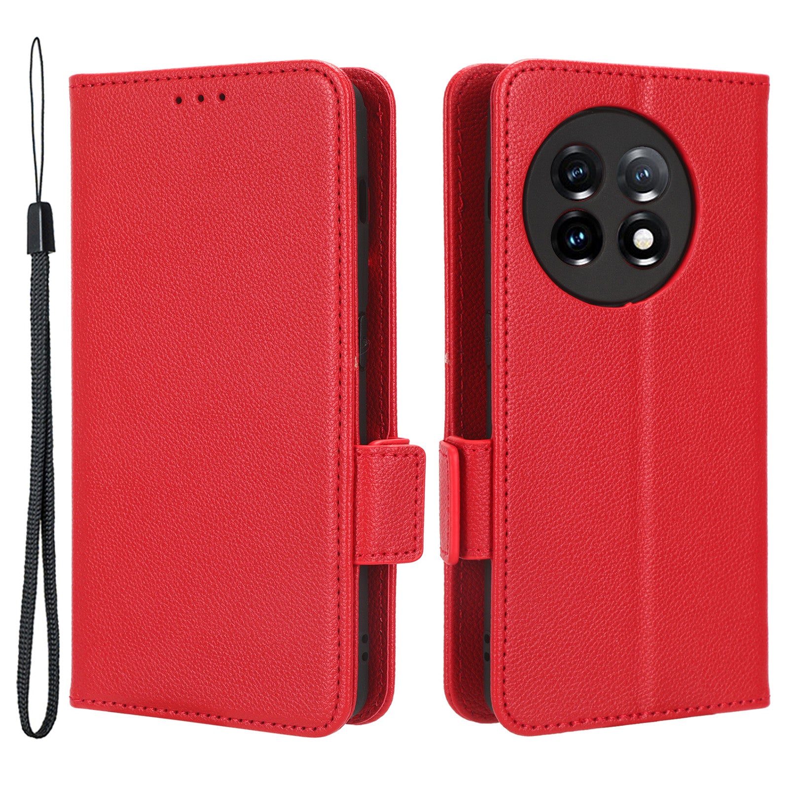 Anti-drop Phone Cover For OnePlus 11 5G Wallet Stand Litchi Texture PU Leather Protective Phone Case Anti-drop Phone Cover For OnePlus 11 5G Wallet Stand Litchi Texture PU Leather Protective Phone Case